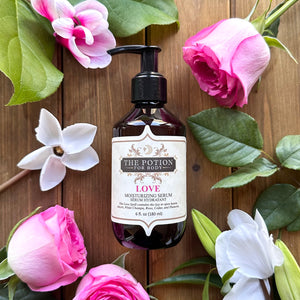 LOVE. Sumptuous Body Serum for Opening Hearts.