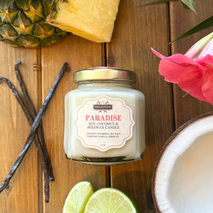 PARADISE Soy, Coconut & Beeswax Candle